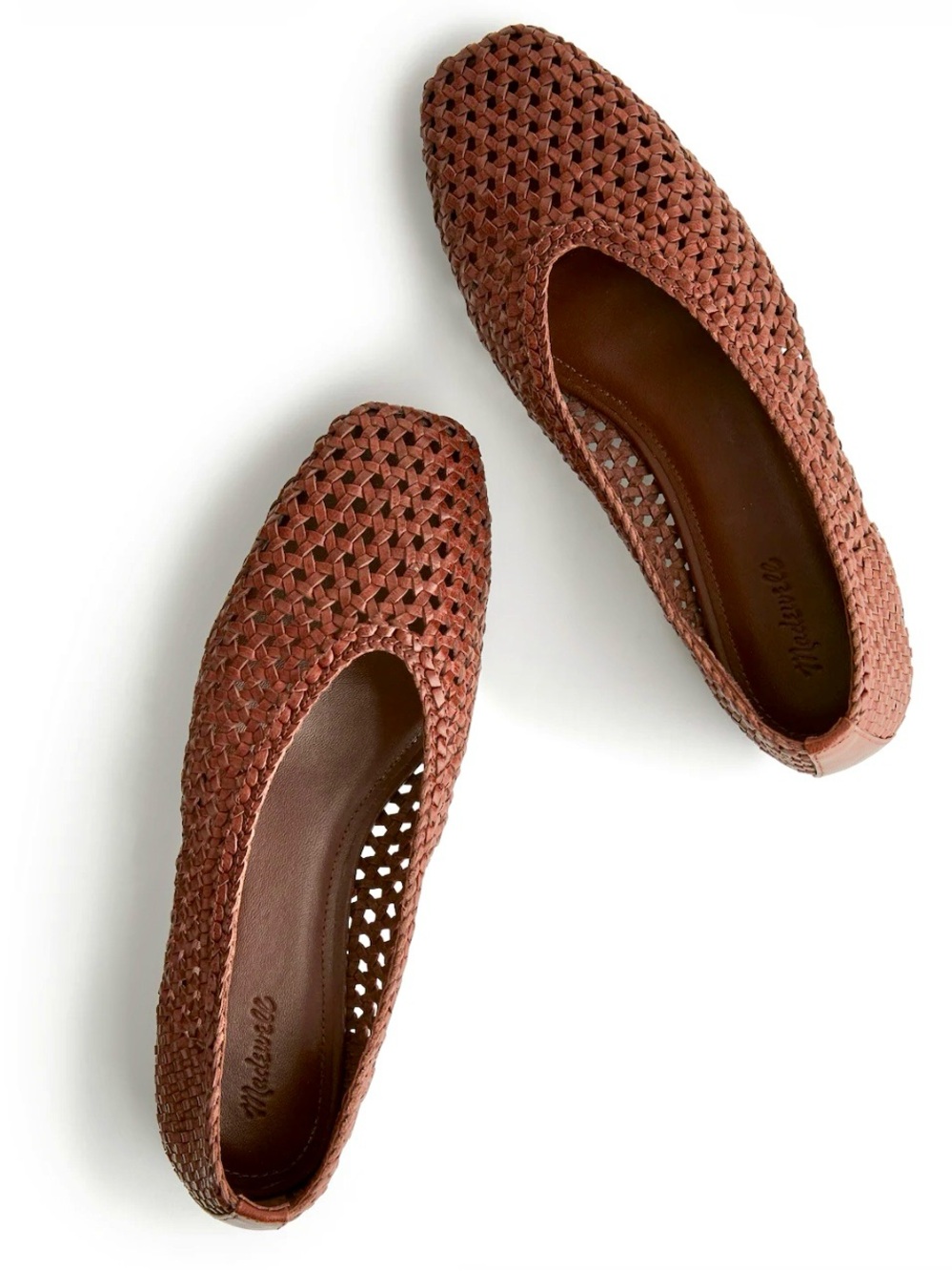 Madewell Mylie Ballett Flats Handwoven Leather